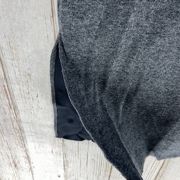 ZARA Sweater Womens Size M Gray Classic Neutral Casual Side Slits Minimalist - Picture 3 of 6